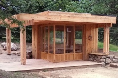 Venkovní dřevěná sauna